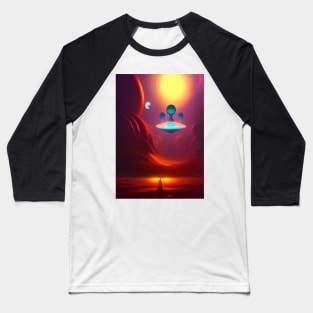 SURREAL DREAMY PEACEFUL PLANET Baseball T-Shirt